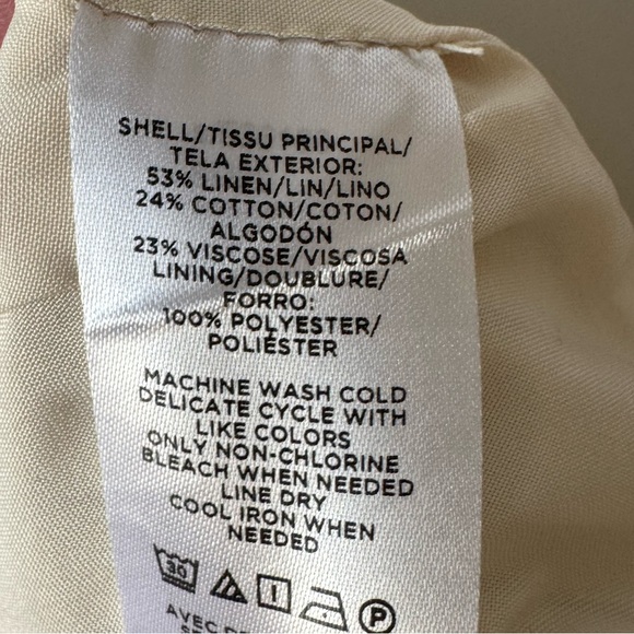 Ann Taylor striped linen blend high rise shorts NWT - Picture 8 of 8